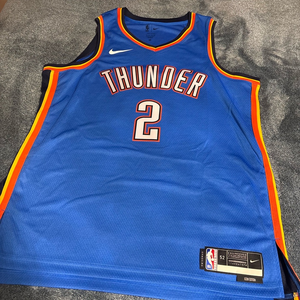 Nike SGA Thunder Blue Basketball Jersey